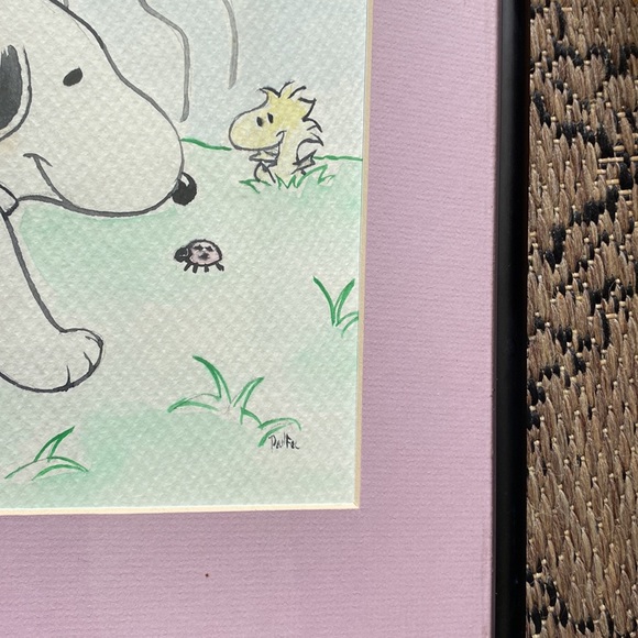 Signed Peanuts Snoopy & Woodstock” Fan Art - Picture 13 of 14